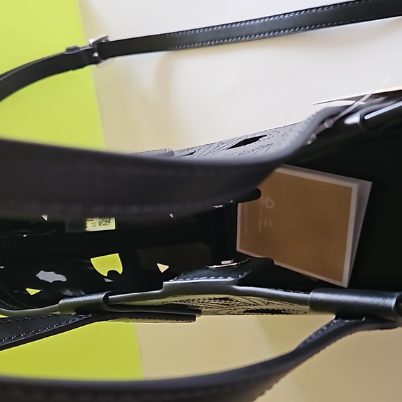 NWT Authentic Michael Kors Eliza open leather tote black🖤 - Picture 9 of 10